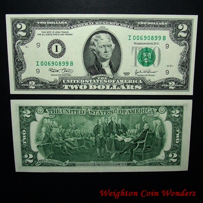 2003 Series USA $2 Note - Click Image to Close